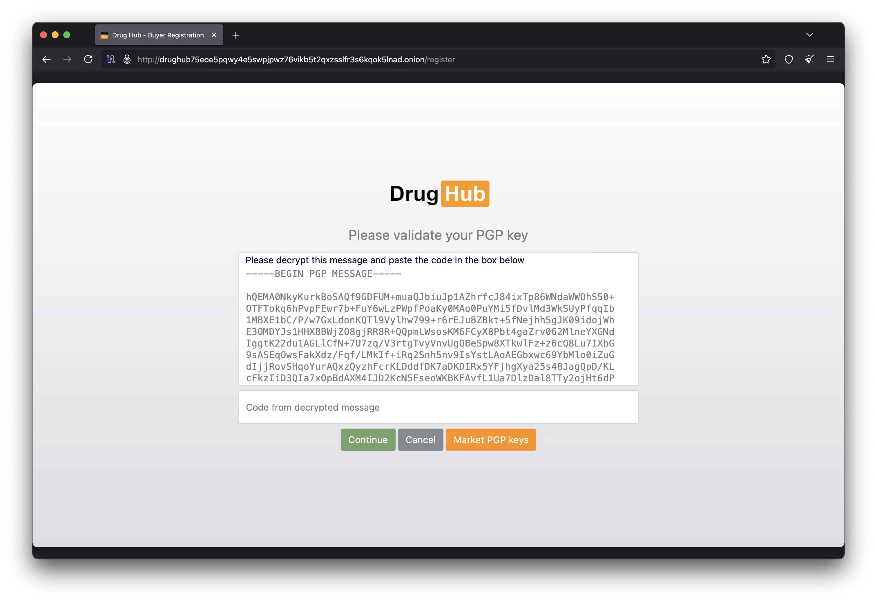 DrugHub multi-vendor shopping cart with Monero XMR checkout 2026