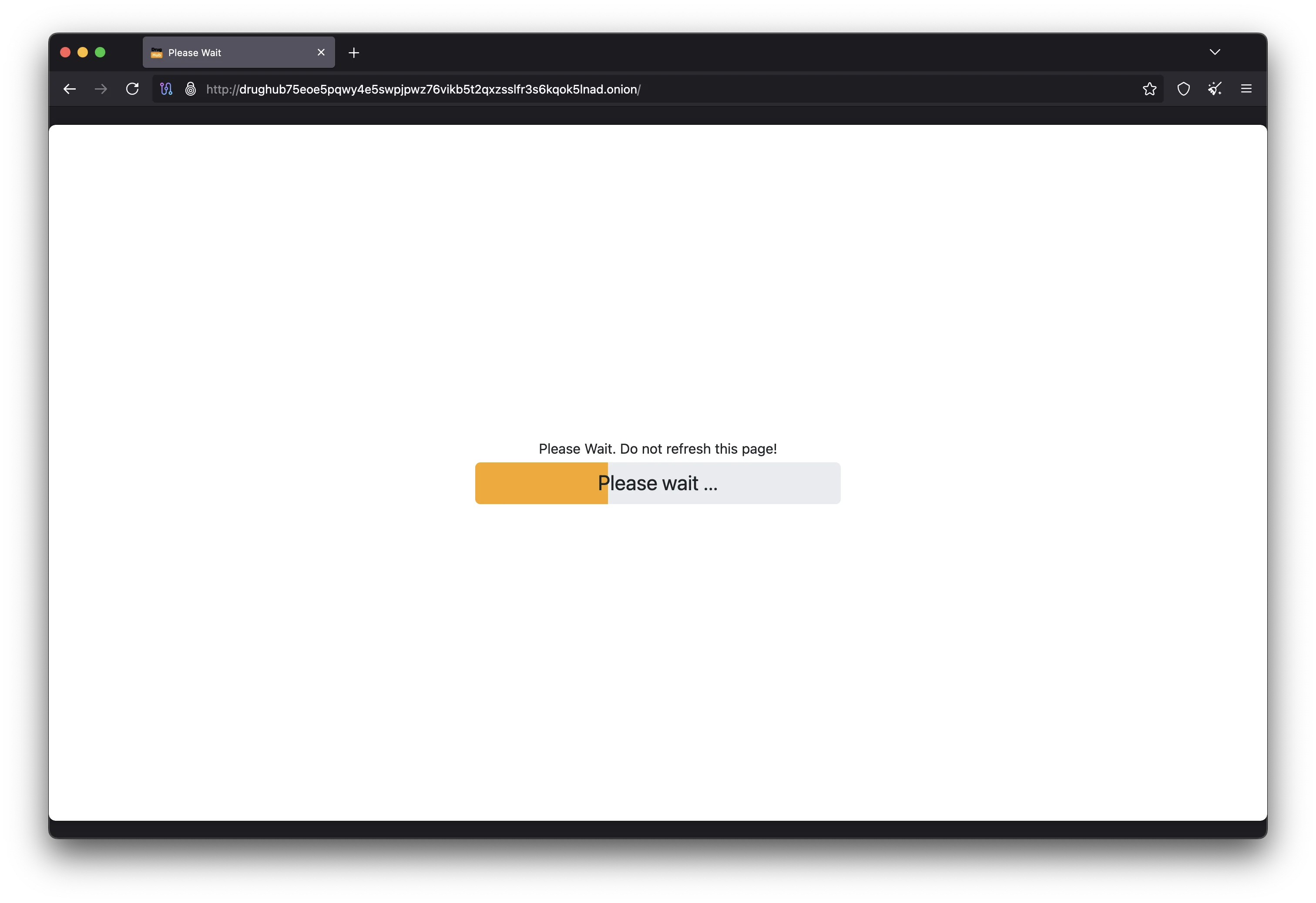 DrugHub Market homepage dashboard interface showing vendor listings and categories 2026